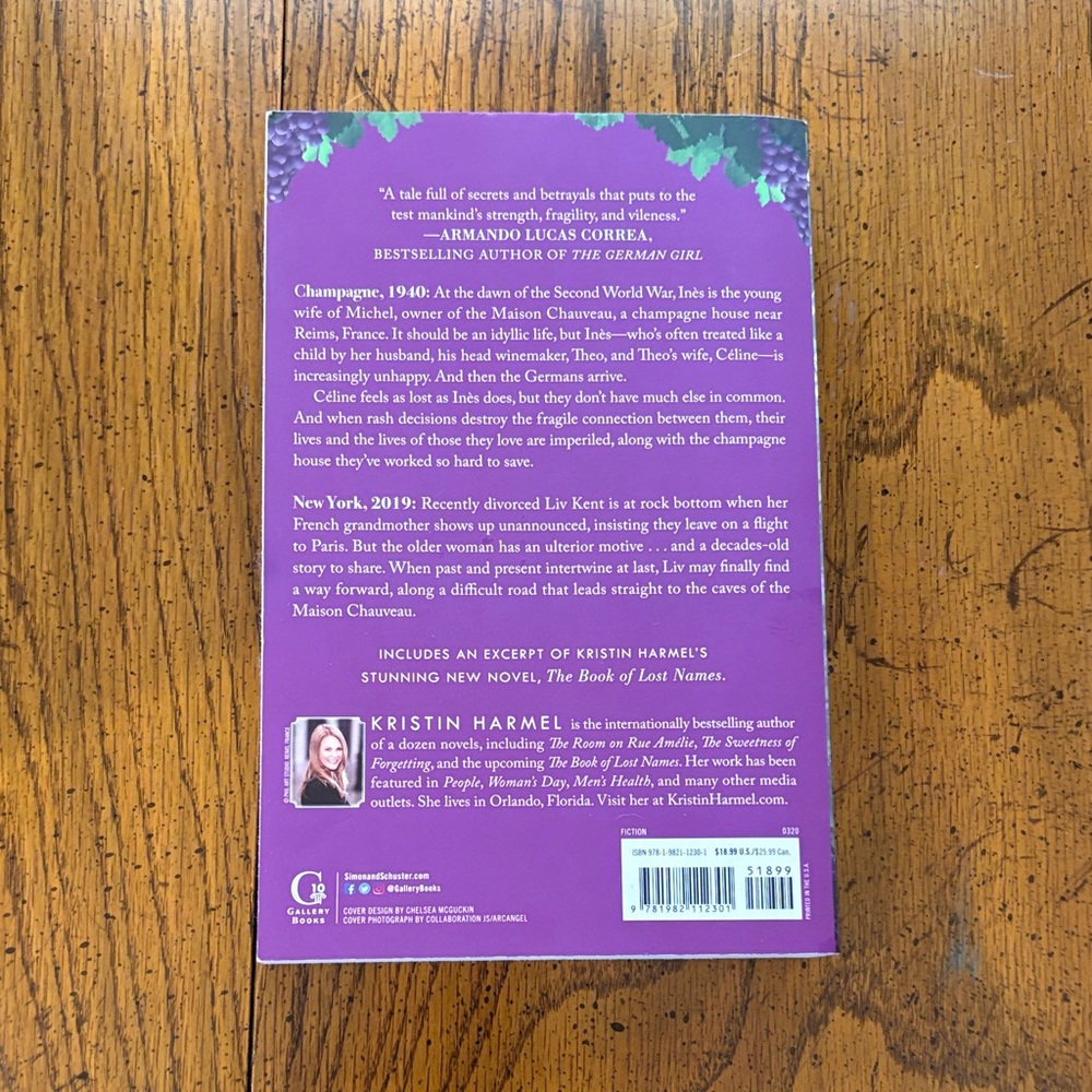 The Winemaker's Wife Novel by Kristin Harmel - Picture 2 of 2